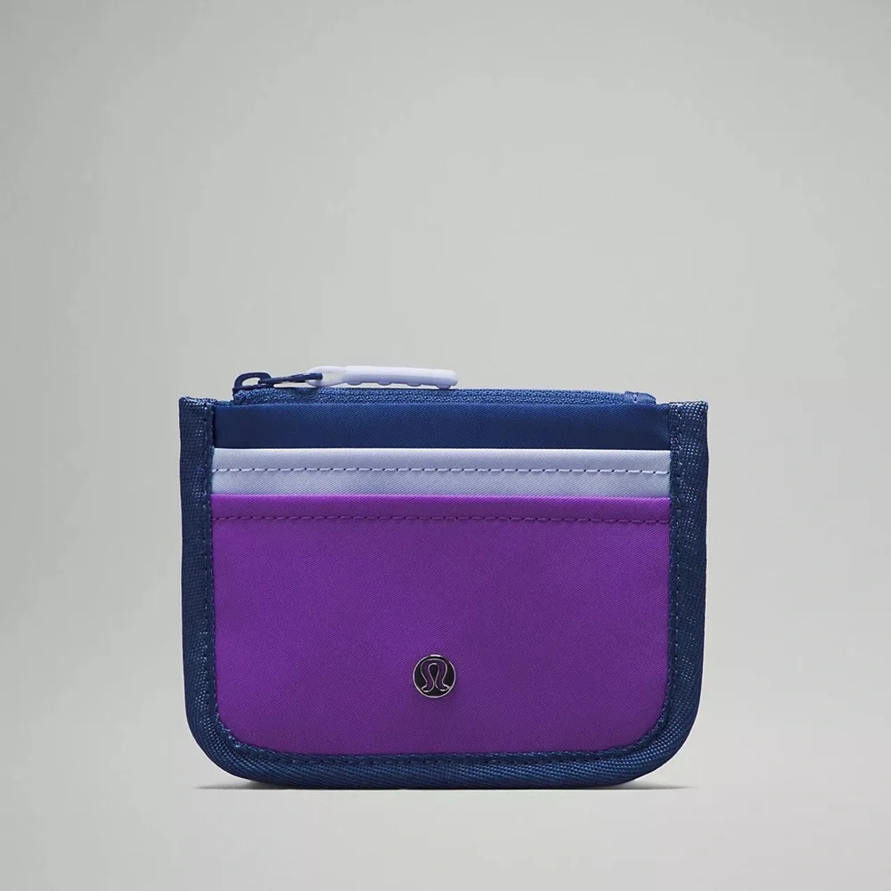 Lululemon True Identity Card Case- Pitch Blue/Blue Linen/Atomic Purple